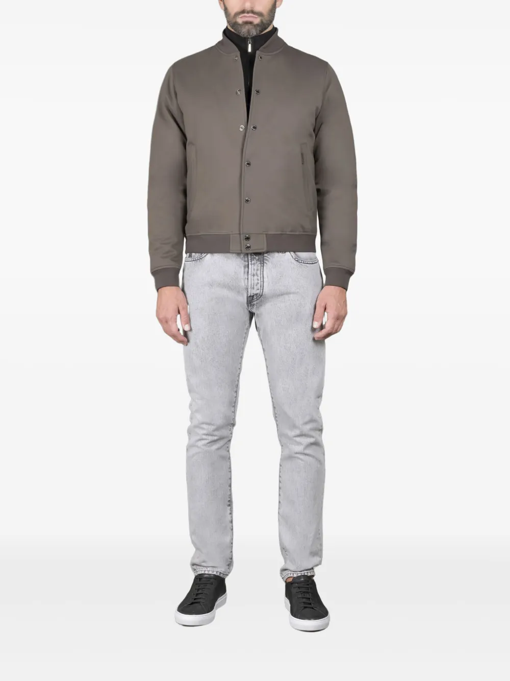 Moorer Callum-TZ jack met capuchon Grijs