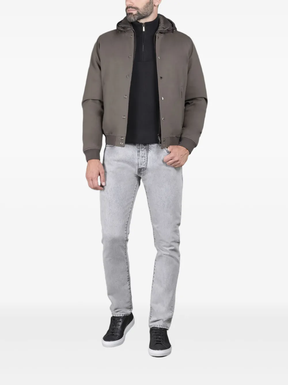 Moorer Callum-TZ hooded button jacket | Hooded Jackets | Image 2