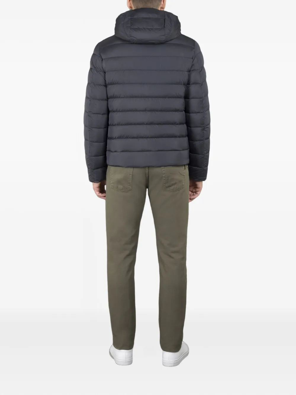 Moorer Gewatteerd jack met capuchon Blauw