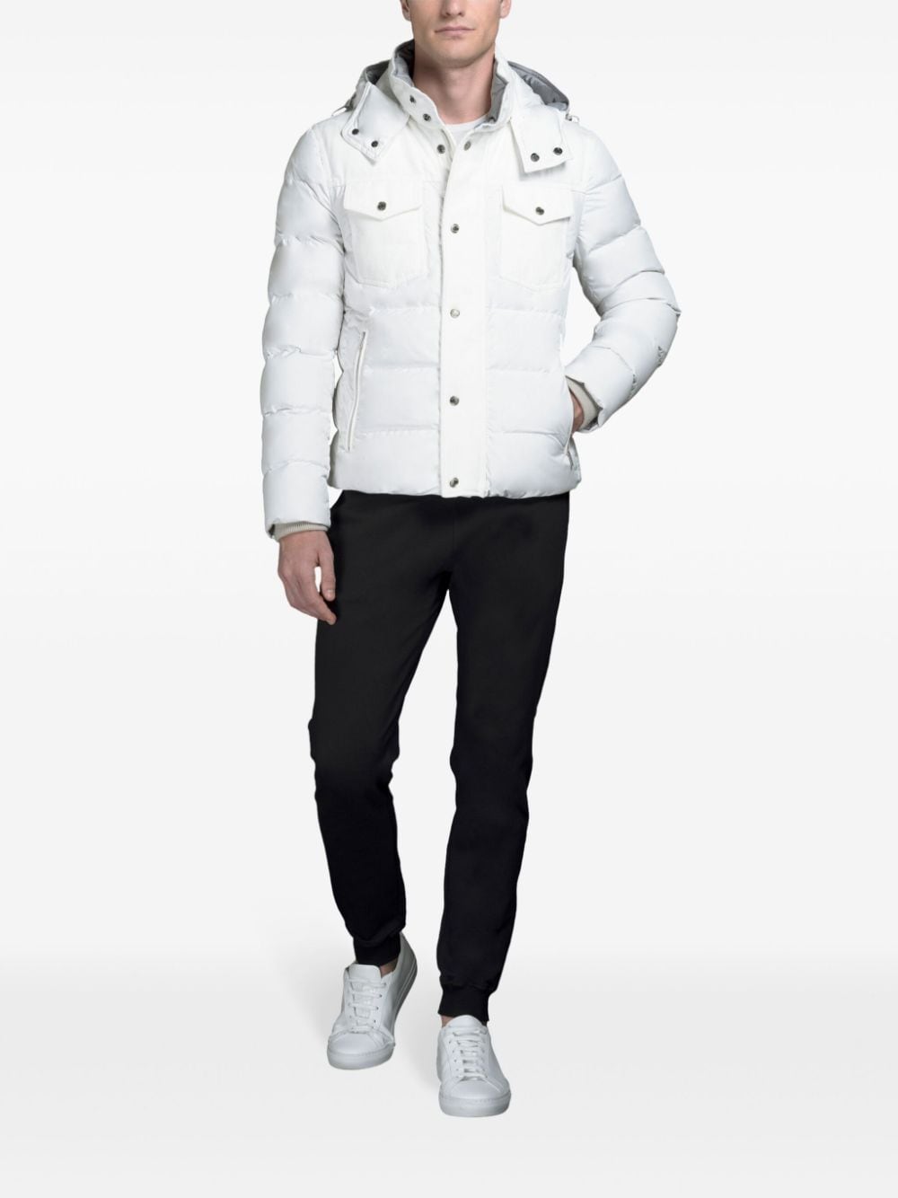 Moorer Teve-212P-O jacket - Wit