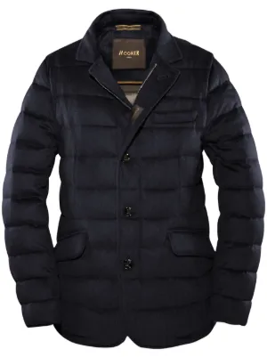 Moorer zip-up Hooded Down Jacket | Blue | FARFETCH