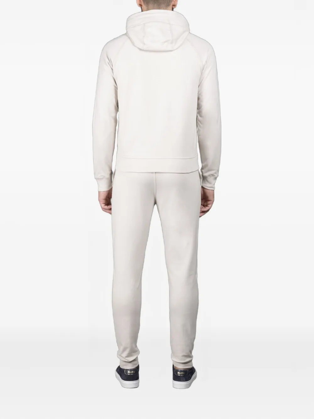 Moorer Hooded Zip-up Tracksuit In Neutral