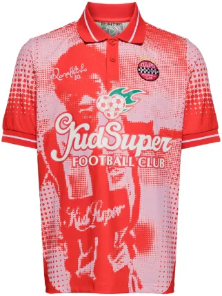 ウェア KIDSUPER X RONALDINHO SOCCER JERSEY Ronaldinho x KidSuper Soccer Jersey [Red]