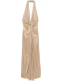 NISSA lamé maxi dress - Gold