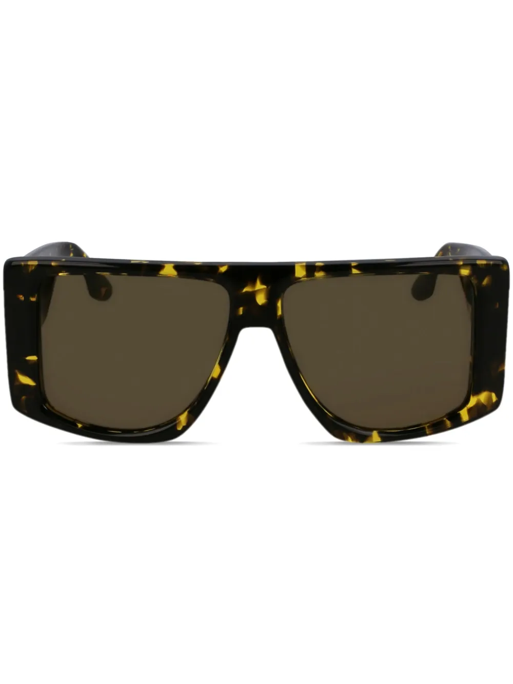 Victoria Beckham Eyewear Occhiali da sole con placca logo - Nero