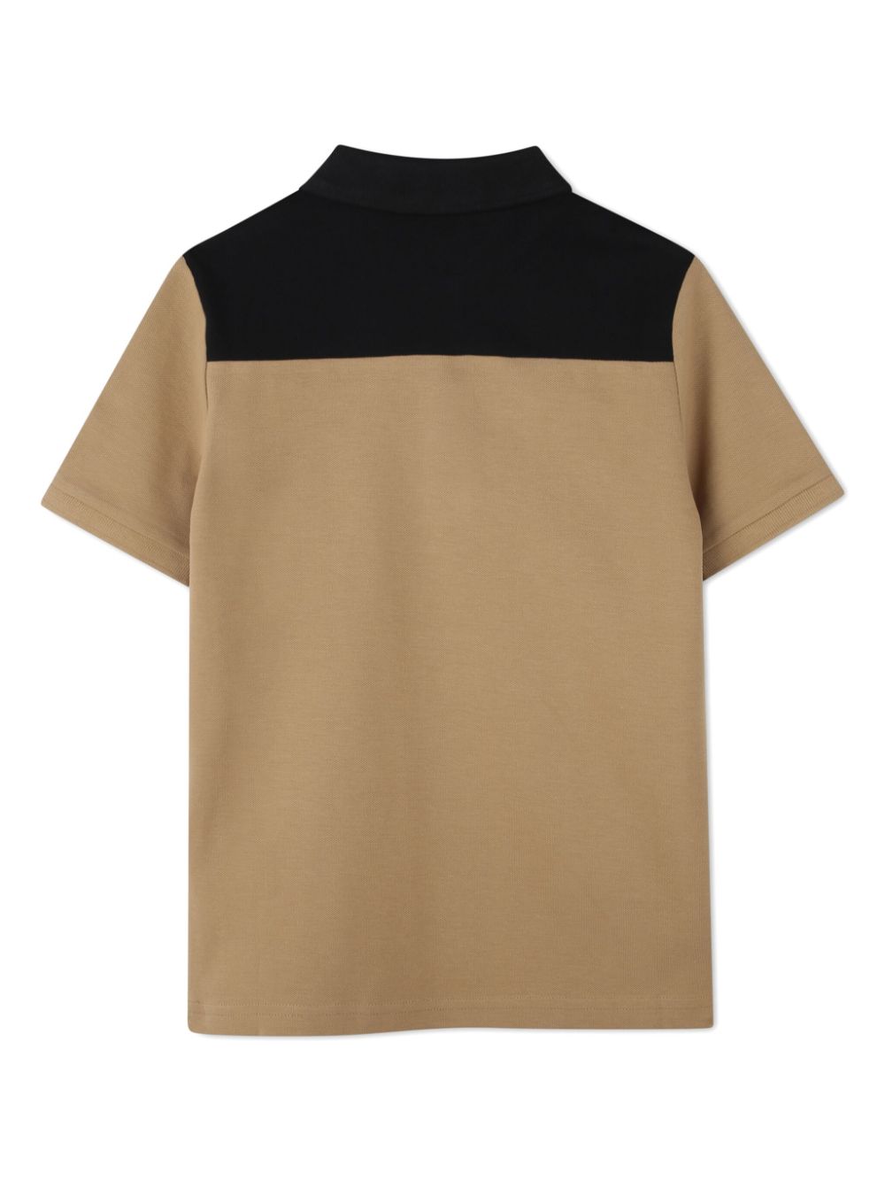 BOSS Kidswear Poloshirt met vlakken - Beige