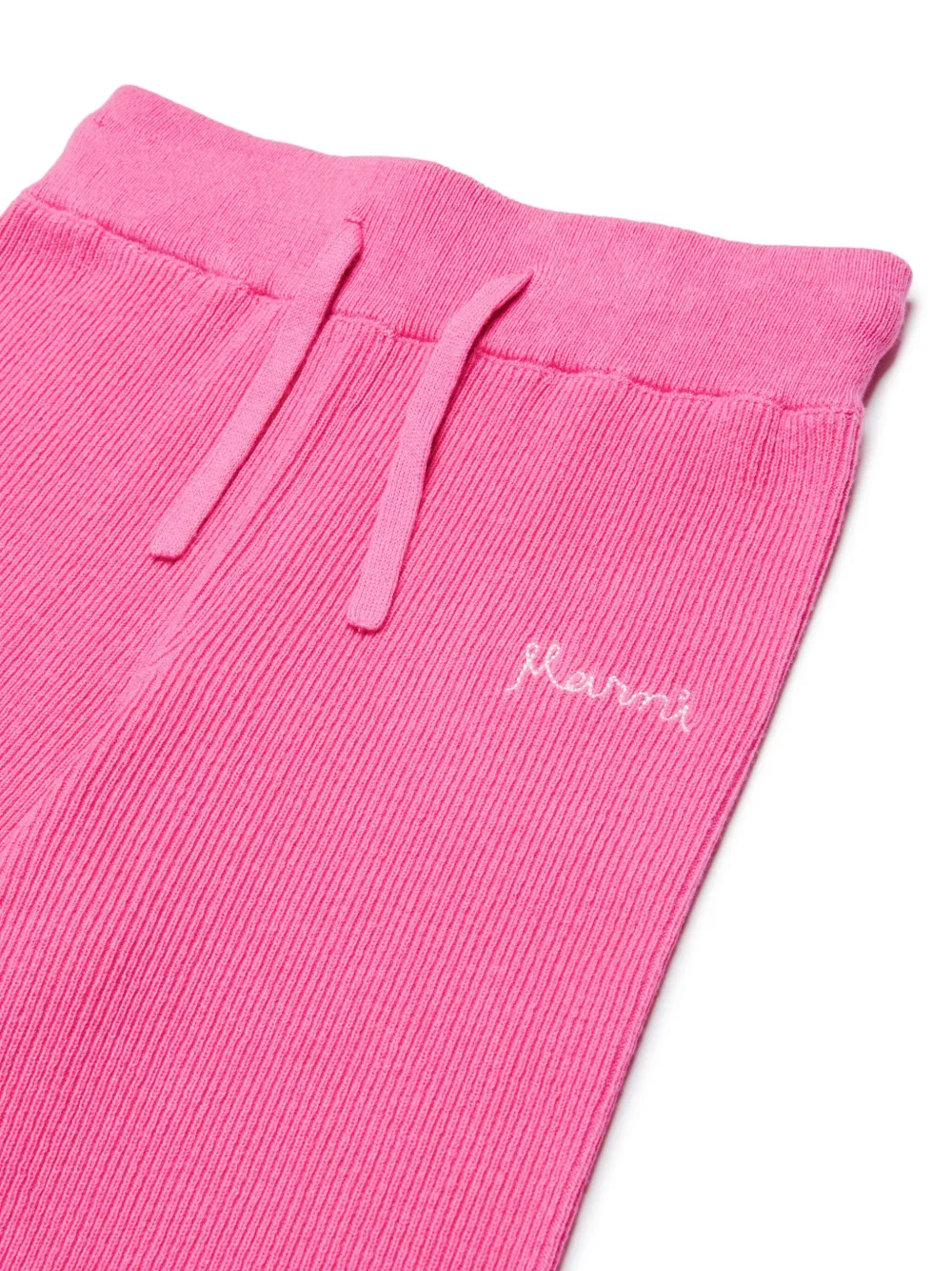 Marni Kids Geribbelde broek Roze