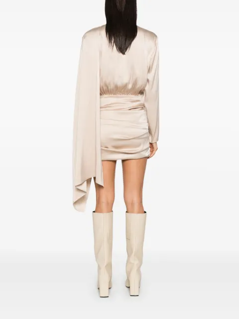 Magda Butrym cape-effect mini dress 182924 - 3