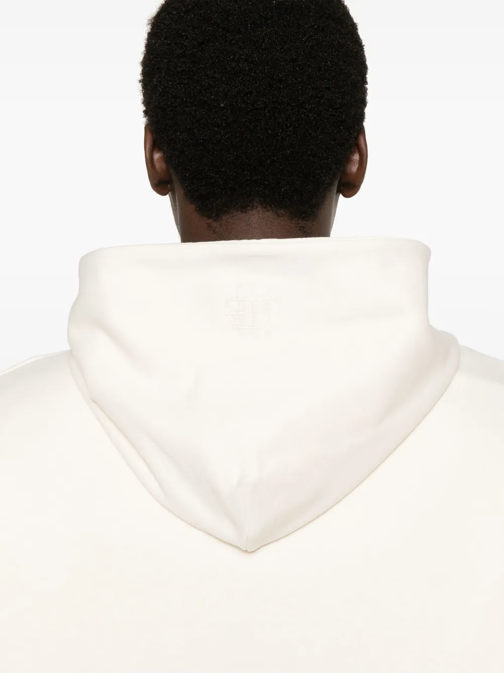 Garment workshop Hoodie met geborduurd logo Beige
