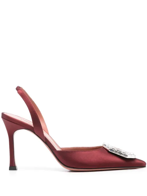 Amina Muaddi 90mm Camelia slingback pumps Women