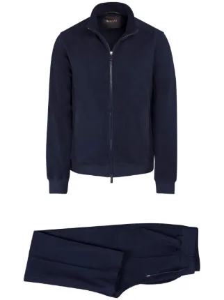 [MooRER] ムーレー /CRISPIN TUTA-IT Moorer Crispin Tuta-VCL Track Suit | Blue | FARFETCH