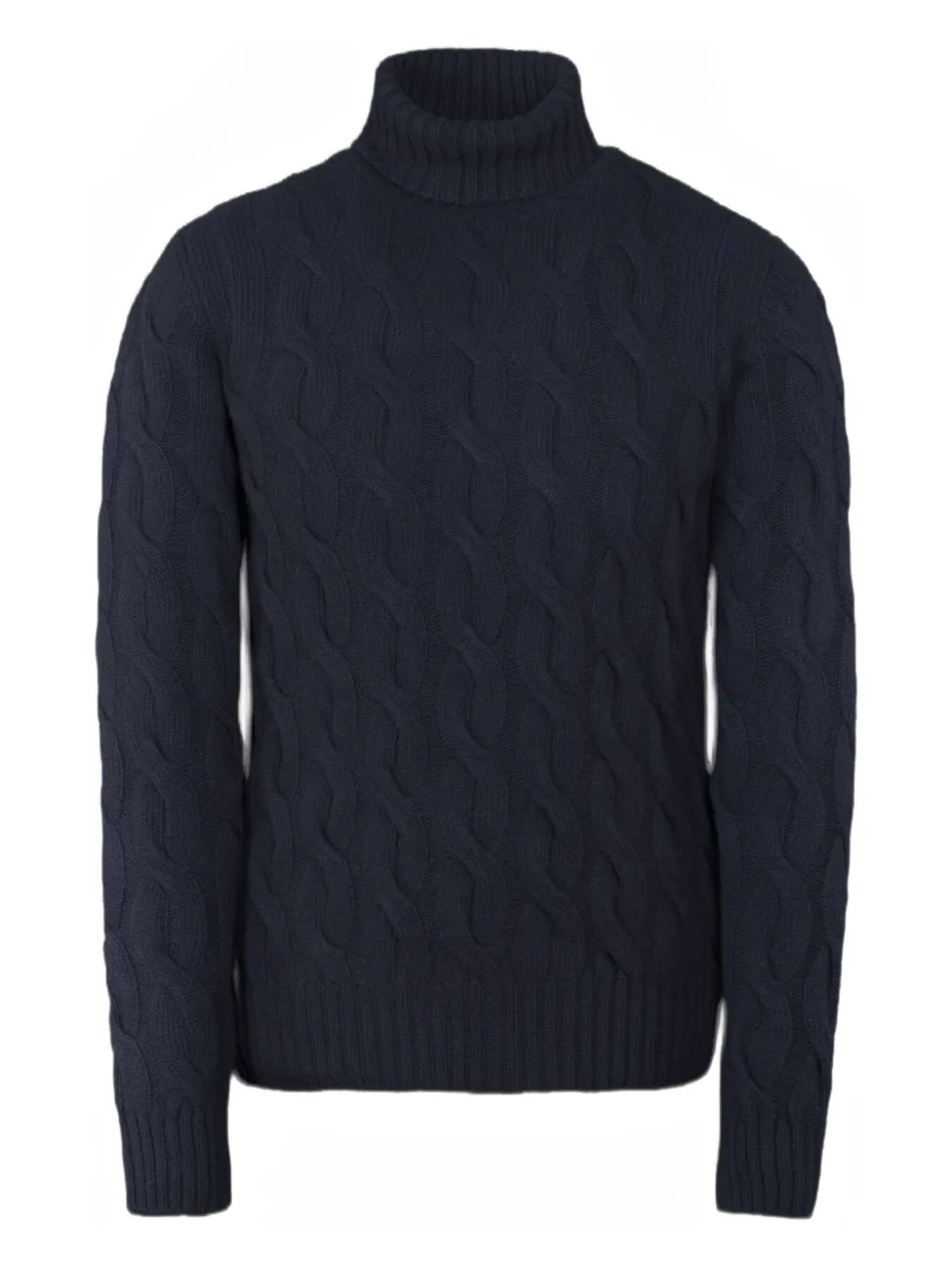 Moorer GORDON-WS3 cable-knit turtleneck sweater | Blue | Image 1