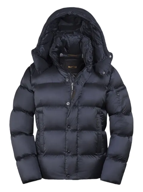 Moorer Nadir quilted hooded jacket