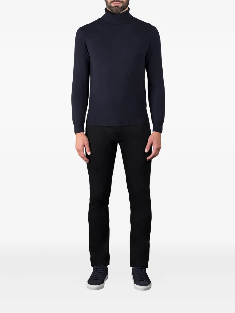 Moorer roll-neck sweater - Blauw