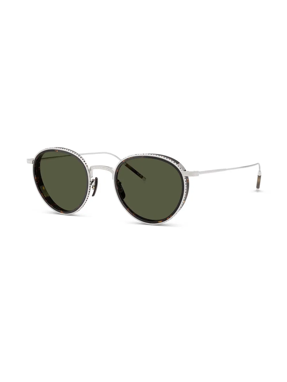 Oliver Peoples TK-8 Sun 18k zonnebril met rond montuur - Zilver