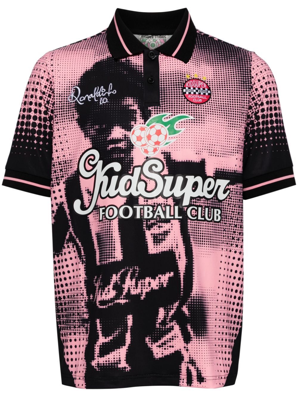 Shop Kidsuper X Ronaldinho Shirt In Pink