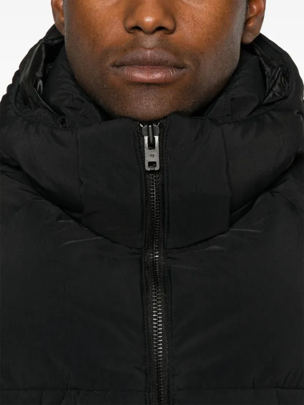Y-3 Puffer Gilet | Black | FARFETCH