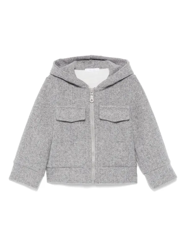 Miss Grant Kids zip up Hooded Jacket Farfetch