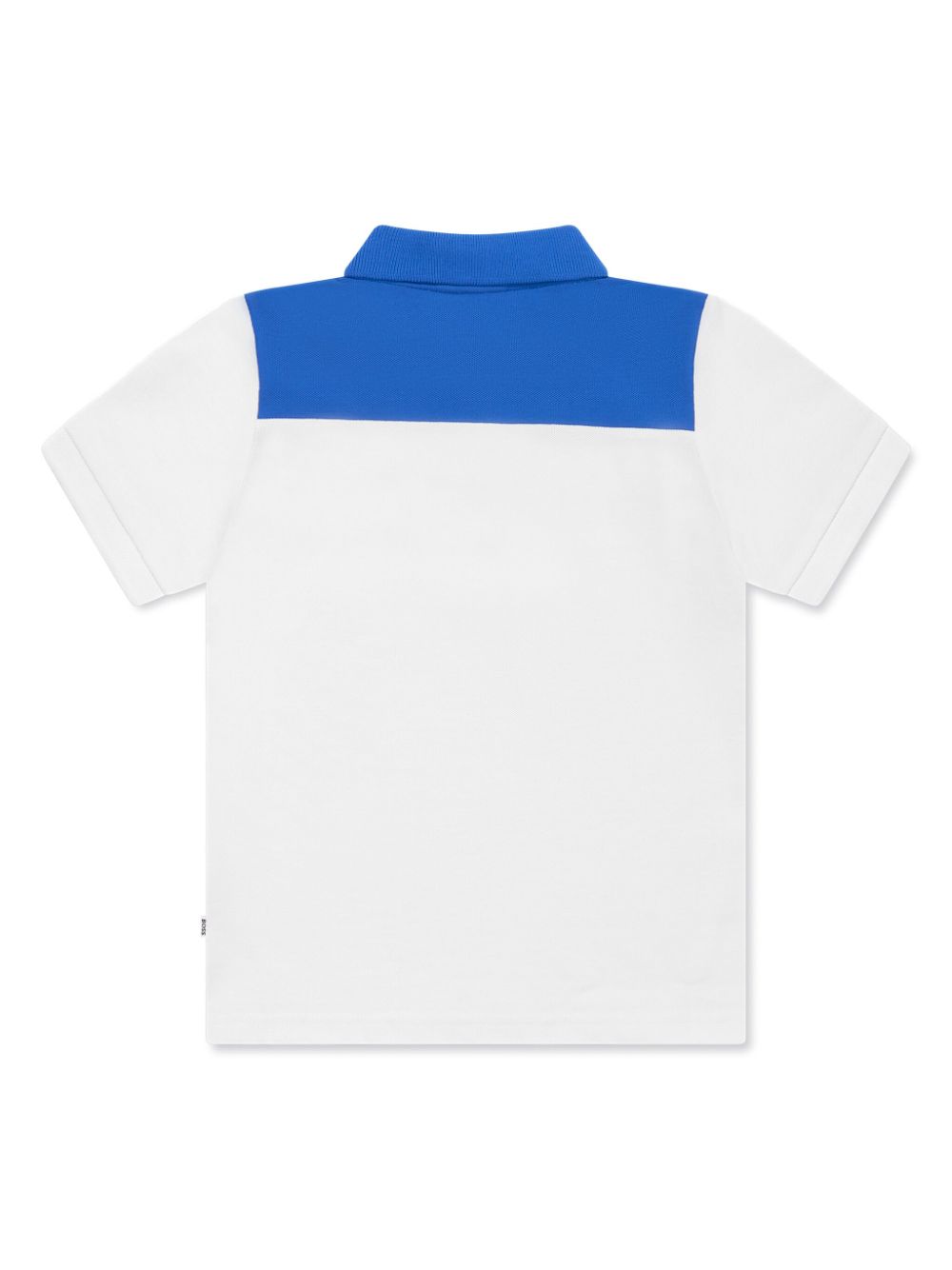 BOSS Kidswear Poloshirt met vlakken - Wit