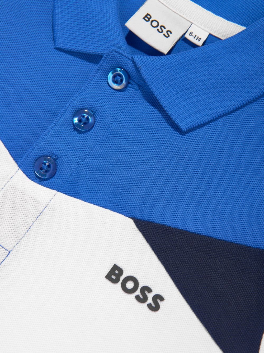 Shop Bosswear Panelled-design Polo Shirt In White