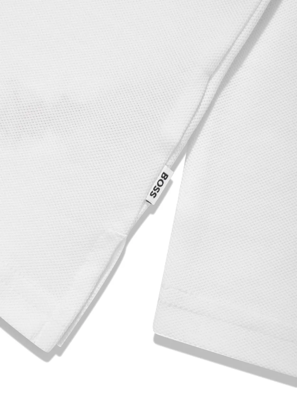 BOSS Kidswear Poloshirt met lange mouwen Wit