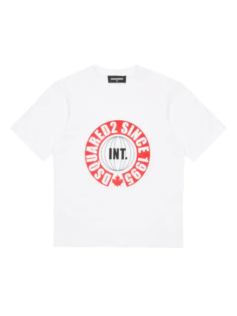 DSQUARED2 KIDS playera con logo estampado