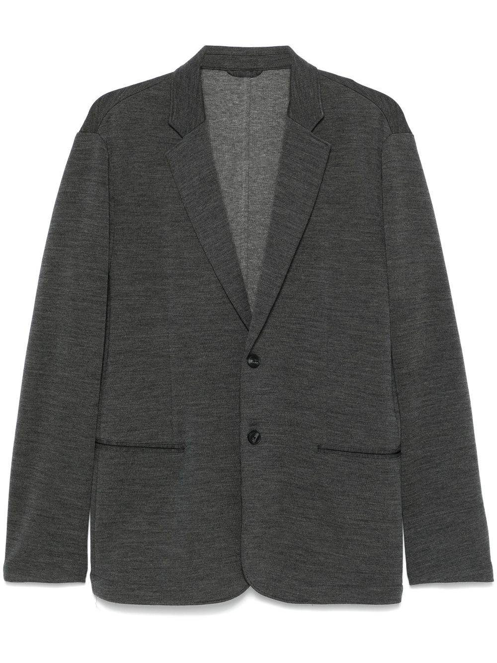 Emporio Armani mélange-effect blazer - Grey