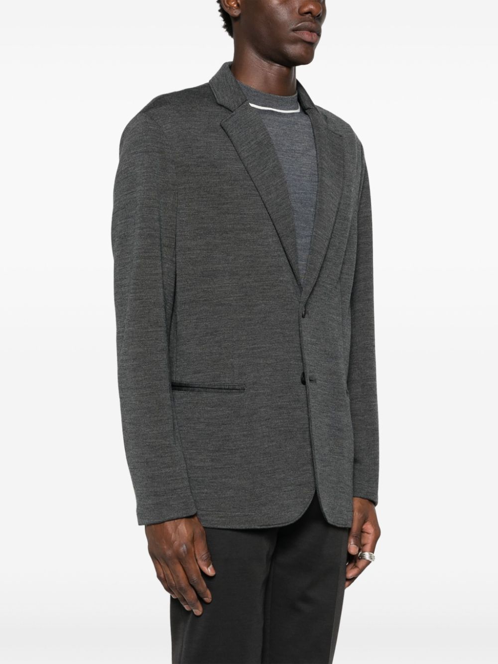 Emporio Armani melange-effect blazer Men