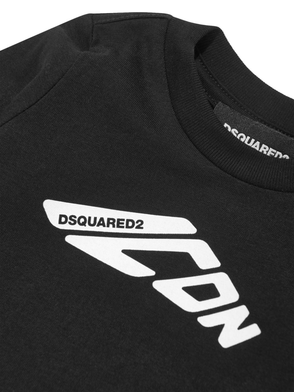 Shop Dsquared2 Logo-print Cotton T-shirt In Black