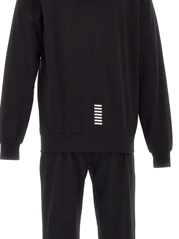 Ea7 Emporio Armani zip-up Tracksuit Set | Black | FARFETCH