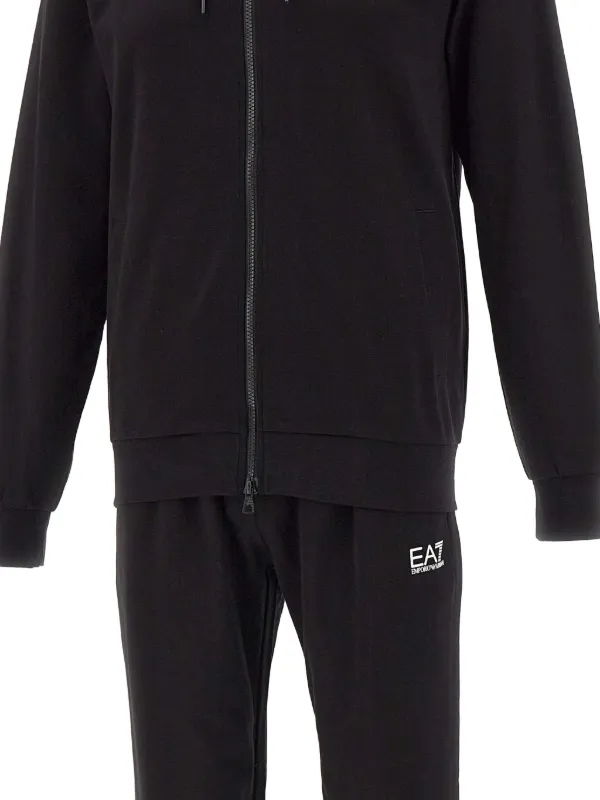 EMPORIO ARMANI / セットアップ/--/ウール/BLK/無地 Ea7 Emporio Armani zip-up Tracksuit Set | Black | FARFETCH
