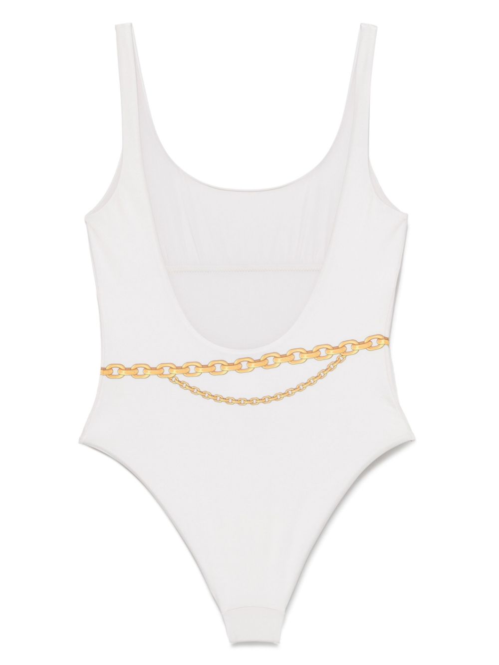 Versace Treasure-print swimsuit - Beige