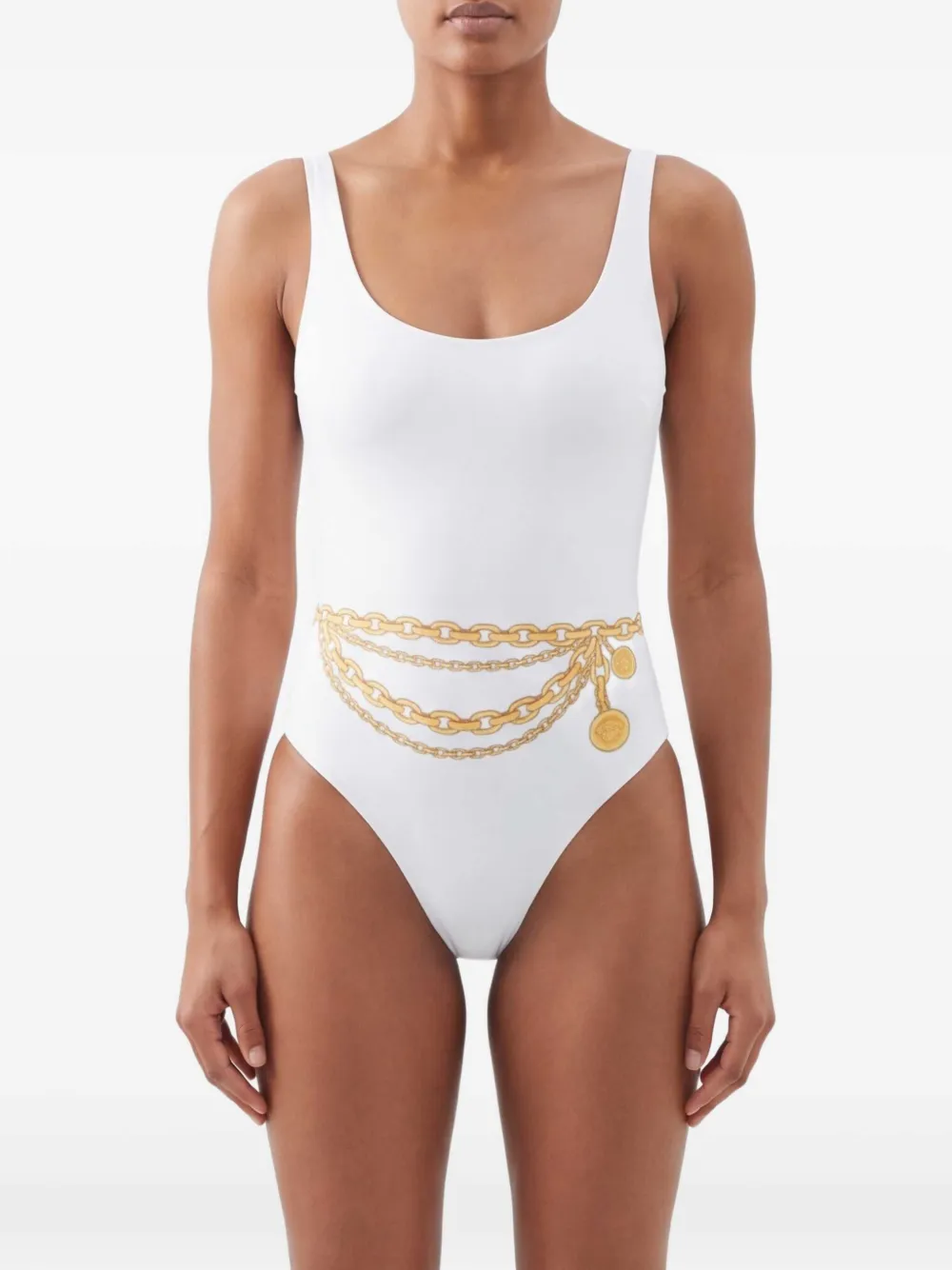 Versace Badpak met print Beige