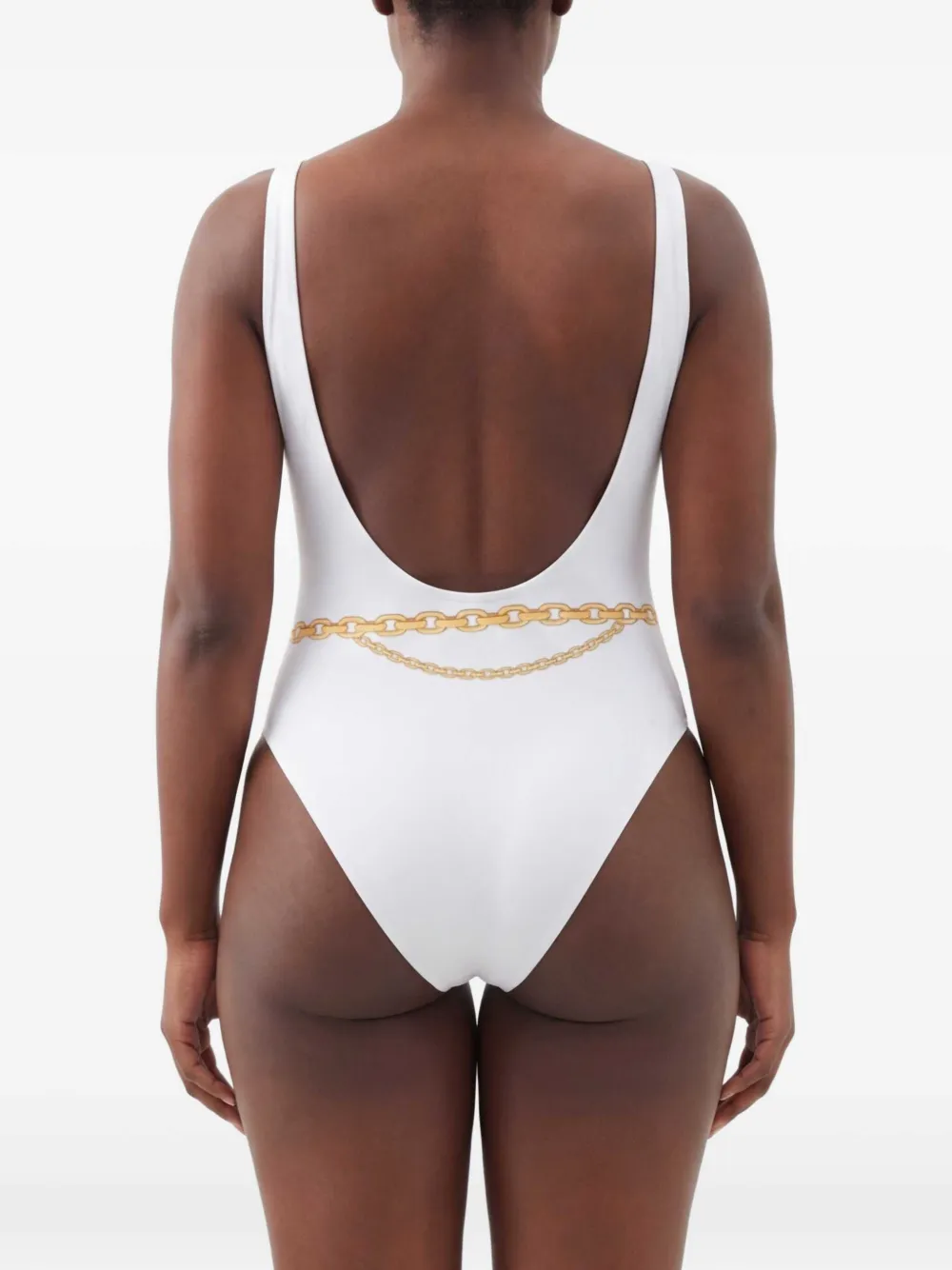 Versace Badpak met print Beige