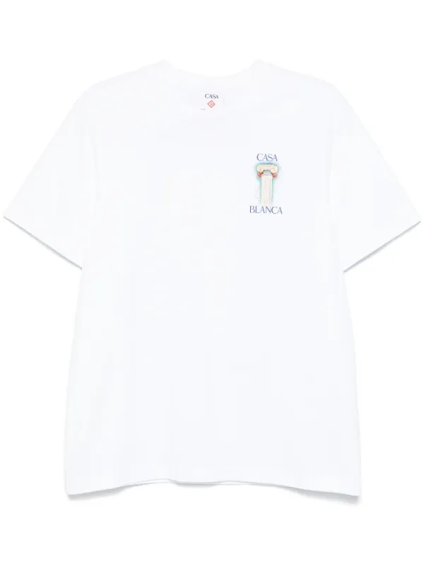 Tシャツ・カットソー CASABLANCA Men T Shirts MPS25JTP301 01BRIGHTWHITE Casa Sport 3D Oversized T-Shirt | Casablanca Paris