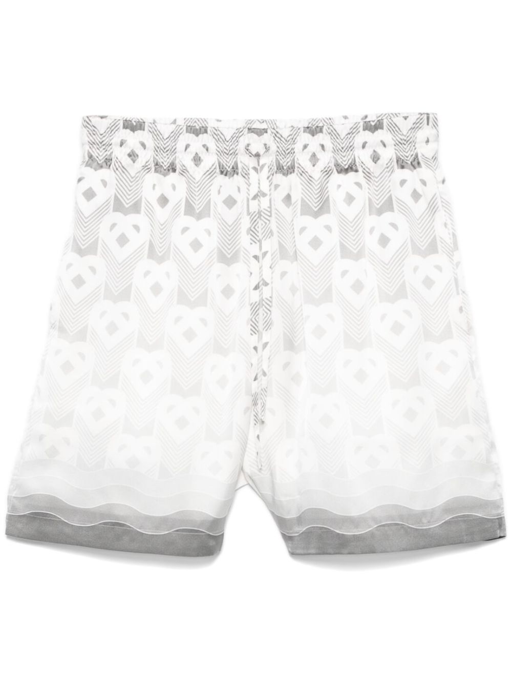 Casablanca Zijden shorts met monogram Grijs