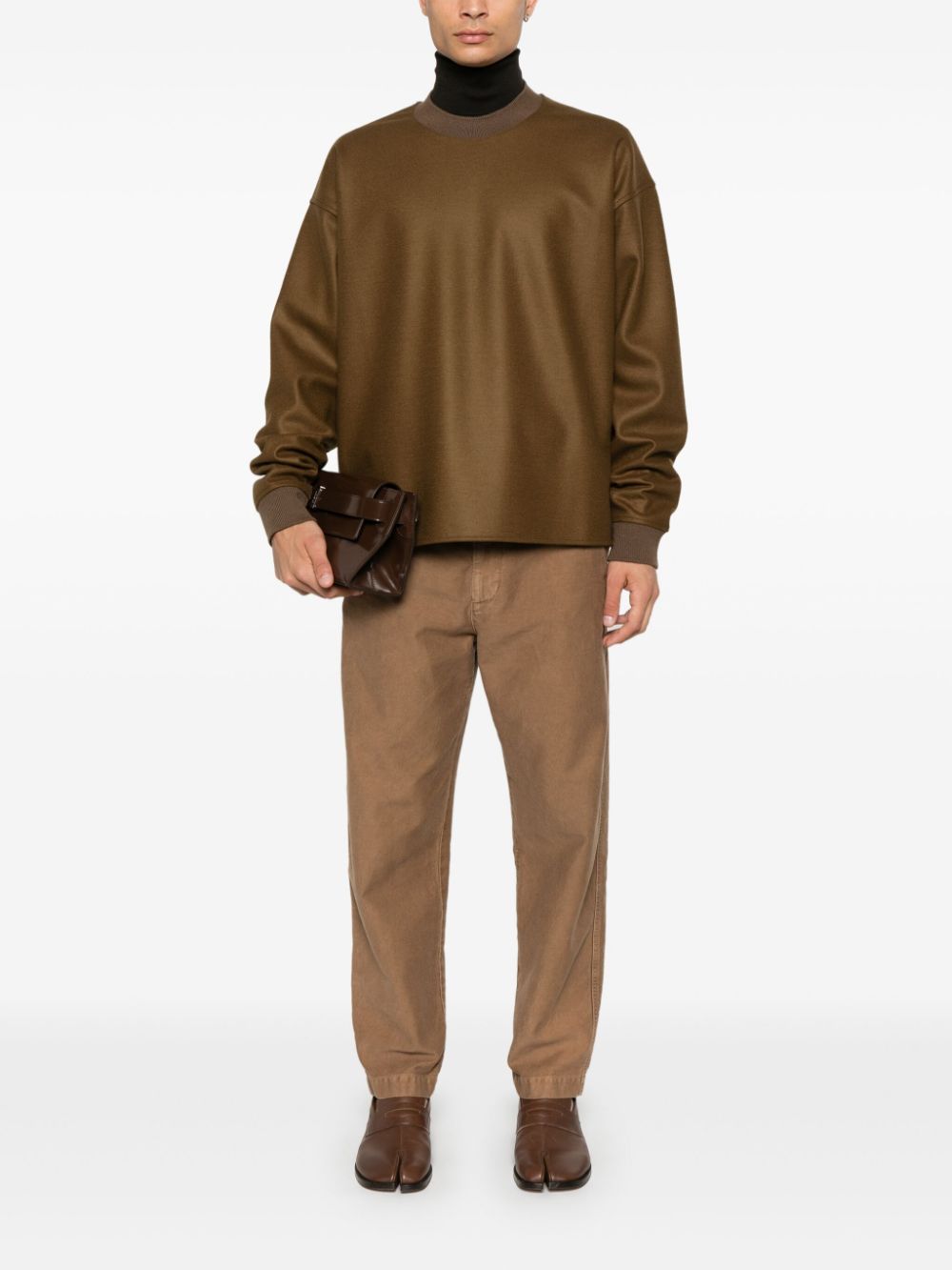 Jil Sander wool sweatshirt - Bruin