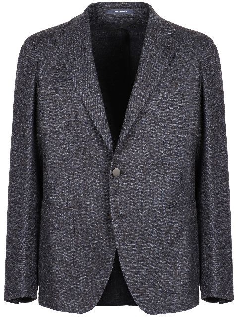 Tagliatore herringbone single-breasted blazer Men