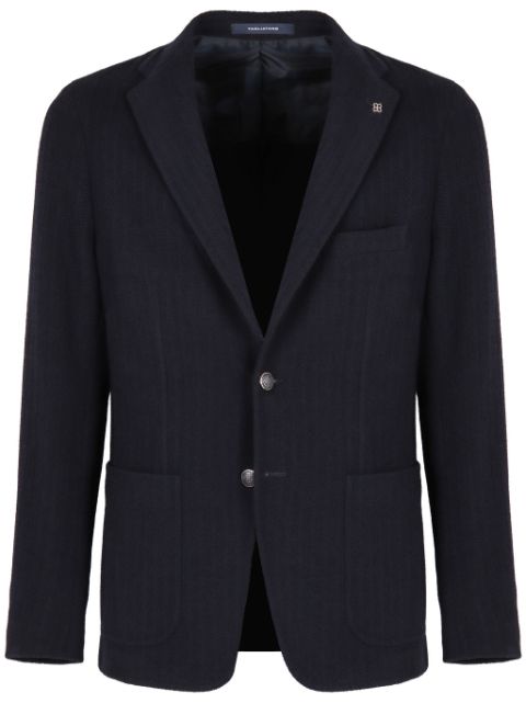 Tagliatore herringbone buttoned blazer Men