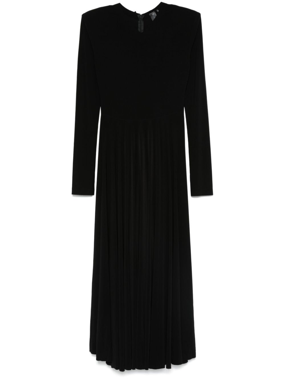 Norma Kamali V-neck flared midi dress - Black