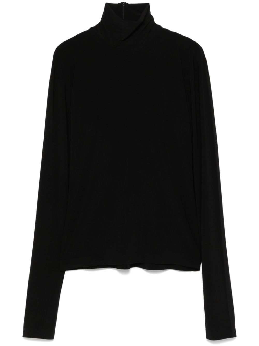 Norma Kamali high-neck top - Black