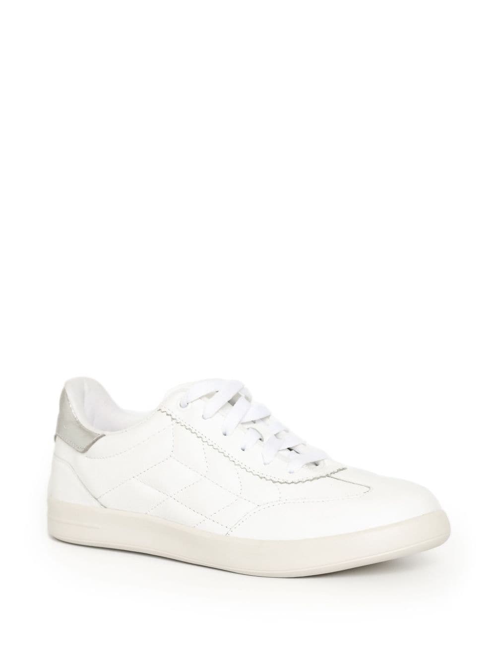 Shop Sarah Chofakian Stitch Detailing Trainers In White