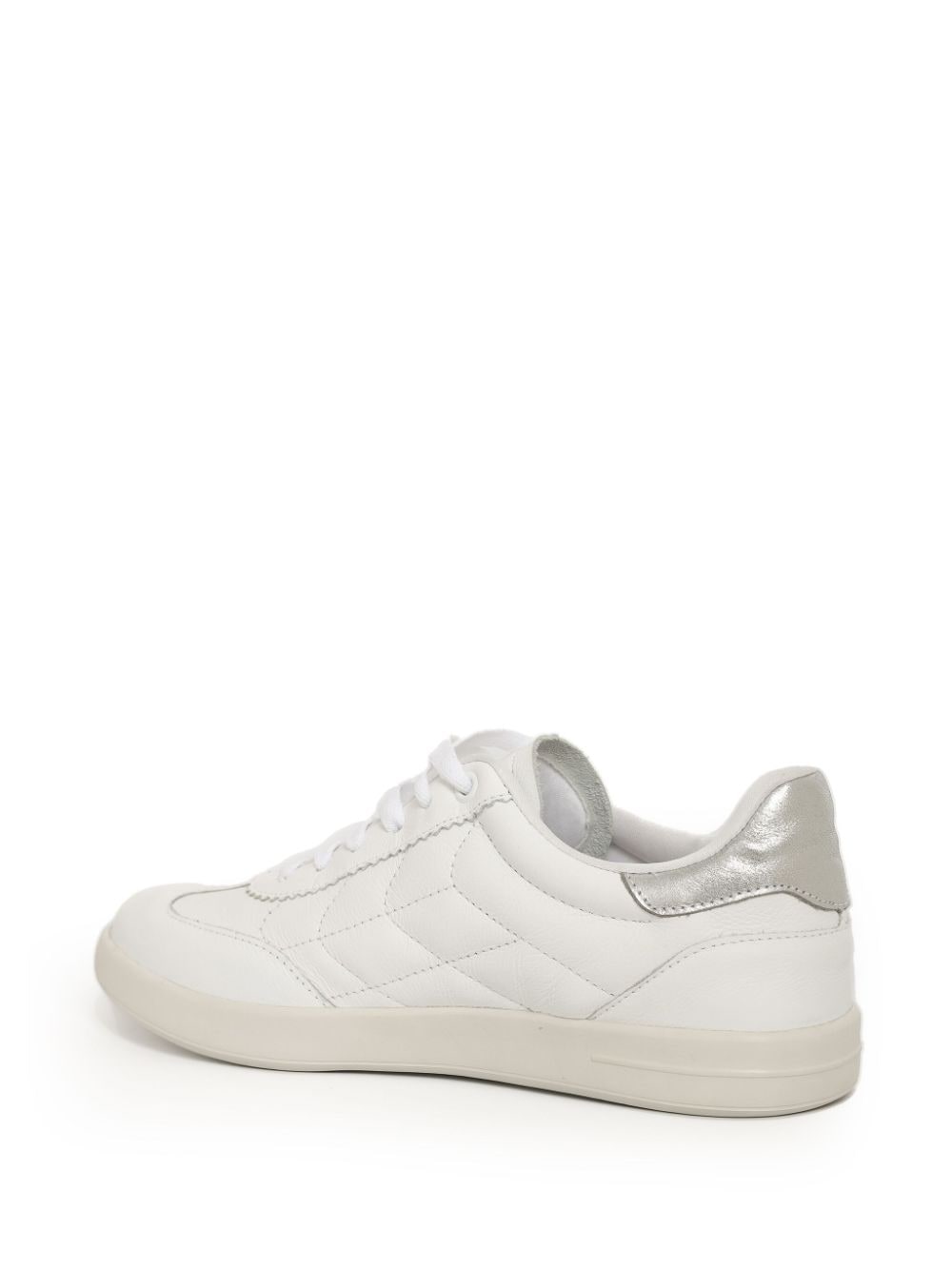 Shop Sarah Chofakian Stitch Detailing Trainers In White