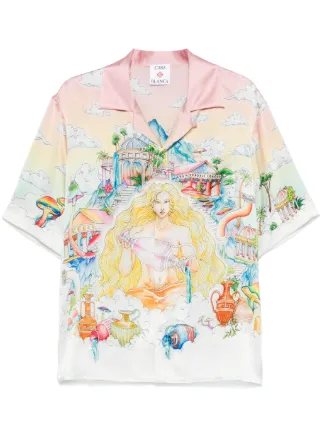 Casablanca Camisa The Road To Knowledge | Rosa | FARFETCH BR