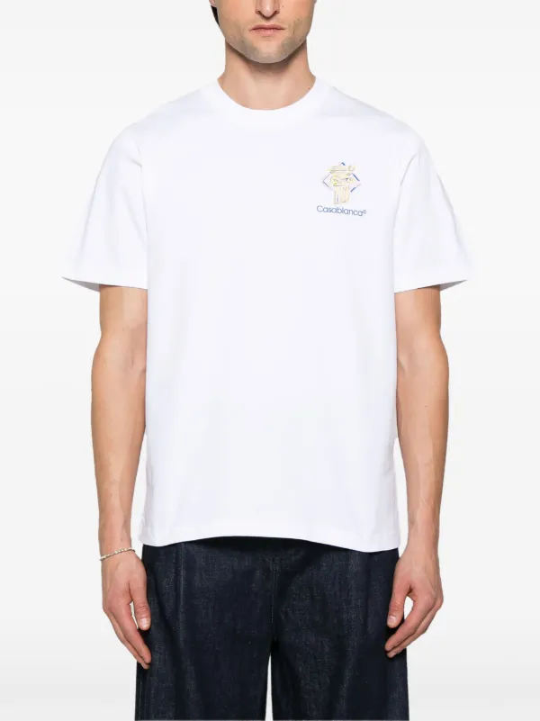 Casablanca プリント Tシャツ | ホワイト | FARFETCH JP
