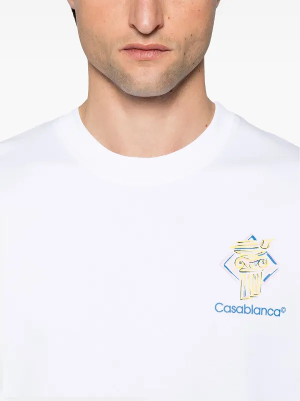 Casablanca Printed T-shirt | White | FARFETCH