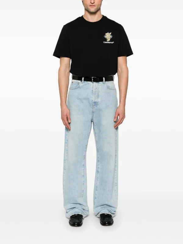 Casablanca プリント Tシャツ Casablanca プリント Tシャツ | ブラック | FARFETCH JP