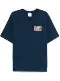 Casablanca patch-detail T-shirt - Blue