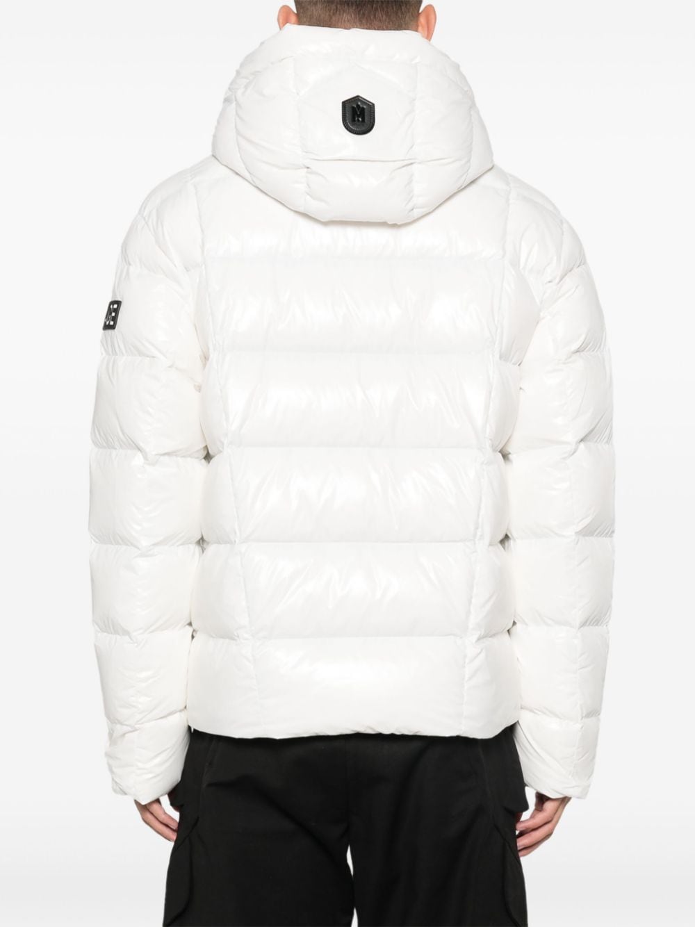 Shop Mackage Victor Puffer Jacket In White