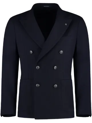 Tagliatore single-breasted Cotton Blazer | Black | FARFETCH BH